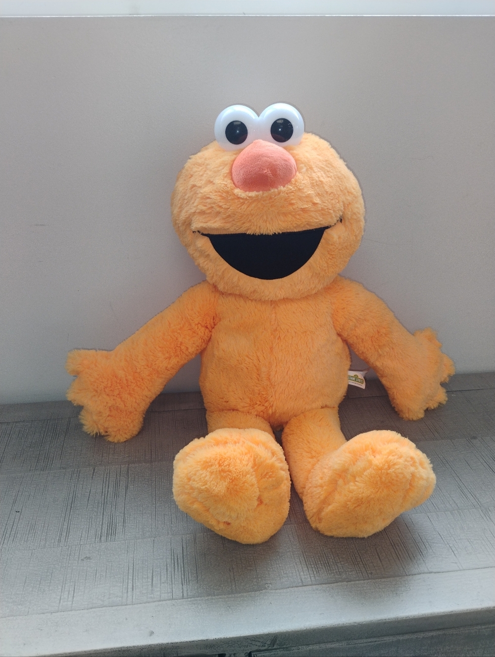 Plush Orange Elmo Character Stuffed Toy - Soft Kids Plush